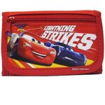 Disney Car Strikes Authentic Licensed Children Trifold Wallet (Red)