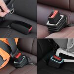 Seat Belt Buckle Holder Keep Seat Belt Car Buckle Upright Stable Luminous Ring Day and Night Easily Positioned Seat Belt Buckle