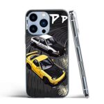 Phone Case Compatible with iPhone 14 Pro Max Case Cool RX7 Anime Car Downhill Ae86 Pure Race D Pure TPU Clear Silicone Shockproof Phone Cover