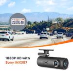 70mai Smart Dash Cam 1S, 1080P Full HD, Smart Dash Camera for Cars, Sony IMX307, Built-in G-Sensor, Powerful Night Vision, WDR