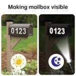 Reflective Mailbox Numbers for outside (0-9, 6 Sets) Modern Number Vinyl Waterproof Number Sticker Self Adhesive Sticker for Signs, Door, Cars, Trucks, Home, Business, Address Number ?3 inch?
