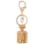 WEPROSOFS Cute Keychains for Women, Key Chains for Car Keys, Keychain Accessories for Car Accessories Handbag Decorations (Gold)