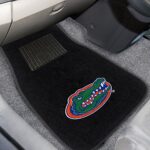 FANMATS 10344 Florida Gators 2-Piece Embroidered Team Logo Car Mat Set, Front Row Automotive Floor Mats