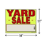 Sunburst Systems 4150 Yard Neon Yellow (10) Large Label 4150 Kit Includes (3) All-Weather Yard Sale Signs, (200) Pre-Priced Stickers , 11×14 inches