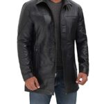 Blingsoul Black Winter Leather Jackets for Men – Mens Leather Coat | [1500144] Bristol Black – L