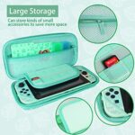 TIKOdirect Carrying Case for Switch, Cute Portable Travel Bag Accessories with Protective Case, Screen Protectors, Stand, Game Card Case and Thumb Grip caps[Keychain Gift], Animal Crossing