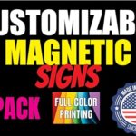 18-Inch x 12-Inch Custom Magnet Signs in Full Color for Business and Advertising 2-Pack 30 mil Customized Vinyl Car Magnets Personalized Magnetic Sheets for Company Storefront & Vehicles Lawn Service