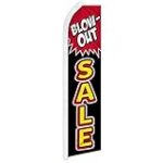 Blow Out Sale Swooper Feather Flag – Great for Furniture Stores, Car Lots, and Businesses