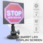 Add-On Car LED Sign Display Screen, Tesla Light Signs for Car with APP Control, Scrolling Text Animations, Music Mode DIY Mode, RGB Custom led Sign, Advertising Light Smart Sign Display on Windows