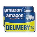 Delivery Vehicle Car Magnet,Delivery Vehicle Signs for Car,Reflective Delivery Vehicle Magnet for Car,Flex Driver Car Signs 2Pack
