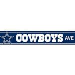 Cowboys Ave Metal Street Sign 4″x16″ Football Team Logo Avenue Man Cave