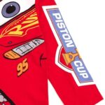 Disney Cars Lightning McQueen Toddler Boys Hooded Long Sleeve T-Shirt 3T