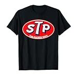 Vintage Retro STP Motor Oil Metal Sign Racing Bikes Cars T-Shirt