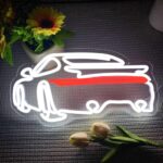 Sports Car Neon Signs for Wall Decor,Dimmable Garage Neon Light,Usb Powered Car Signs for Kids Bedroom Boys Room Playroom Man Cave Bar Birthday Gifts(15 * 7.9in)