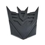 Transforming Auto Robot Decepticon Auto Emblem – [Black][3 1/2” Tall]