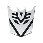 Transforming Auto Robot Decepticon Auto Emblem – [Chrome Finish][3 1/2” Tall]