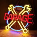 Tiabuy LED Garage Neon Signs Check Engine Neon Lights for Wall Decor 5V Power Adapter for Man Cave Auto Room Repair Shop Workshop Gaming Room Party Birthday Gift for Friends