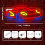 Car Neon Sign, Car LED Sign for Wall Decor, Racing Car Neon Light for Bar Club Teen Bedroom Playroom Garage Room Art Decoration