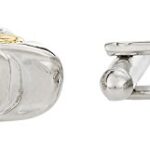 Cuff-Daddy Convertible Car Silver Gold-Tone Cufflinks with Presentation Box