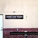 Professional Car Wash and Detailing Here! Banner (52 inches X 1ft) Open Sign Display Auto Service Shop