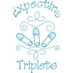 CafePress Expecting Triplets Euro Oval Car Bumper Magnet