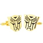 The Masonic Exchange Transforming Auto Robot Cuff Link Pair – [Gold][7/8” Tall]