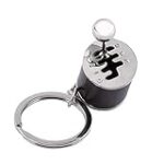 Jimdary Auto Part Model, Six Speed Manual Transmission Gear Shift Key Chain Ring Keychain Gadgets, Gear Shifter Keychain, for Bags/Cellphones Collectible Key Chain (8.00 * 7.00 * 3.00cm-black)