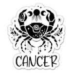 Cancer Zodiac Sign Stickers – 2 Pack – Waterproof Vinyl for Car, Phone, Water Bottle, Laptop – Cancer Decals (2-Pack)