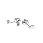 Mini Turbo Silver Cuff Links, Men’s Racing Style Cufflinks, Gift for Car Enthusiasts