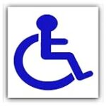 Disabled Logo Car Sticker -Disability Wheelchair- Mobility Self Adhesive Vinyl Sign