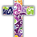 Magnet Colorful Cross Religion Truck Car Magnet Bumper Sticker Magnetic 5″