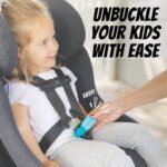 UnbuckleMe Car Seat Buckle Release Tool – Easy Opener Aid for Arthritis, Long Nails, Older Kids – Button pusher for infant, toddler, convertible 5 pt harness car seats – As Seen on Shark Tank (Aqua)