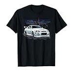 White Gt r 34 Skyline JDM Car Enthusiast T-Shirt