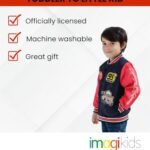 Disney Cars Lightning McQueen Tow Mater Toddler Boys Zip Up Varsity Bomber Jacket Black/Red 3T