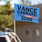 Vance-Gabbard 2028 Car Flag 12×18 Vance-Tulsi Gabbard 2028 Car Sign Vance Tulsi For President 48 Car Flag 12×18 Double Sided Flag Sign (Flagpole Not Included)