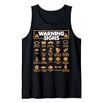 Warning Signs 101 Funny Car Mechanic Gift Gift Car Funny Tank Top