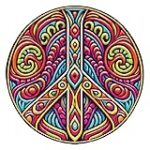 Peace Sign Sticker | Versatile Stickers for Laptop, Water Bottle, Phone, and Car – Durable Vinyl, Waterproof Decals